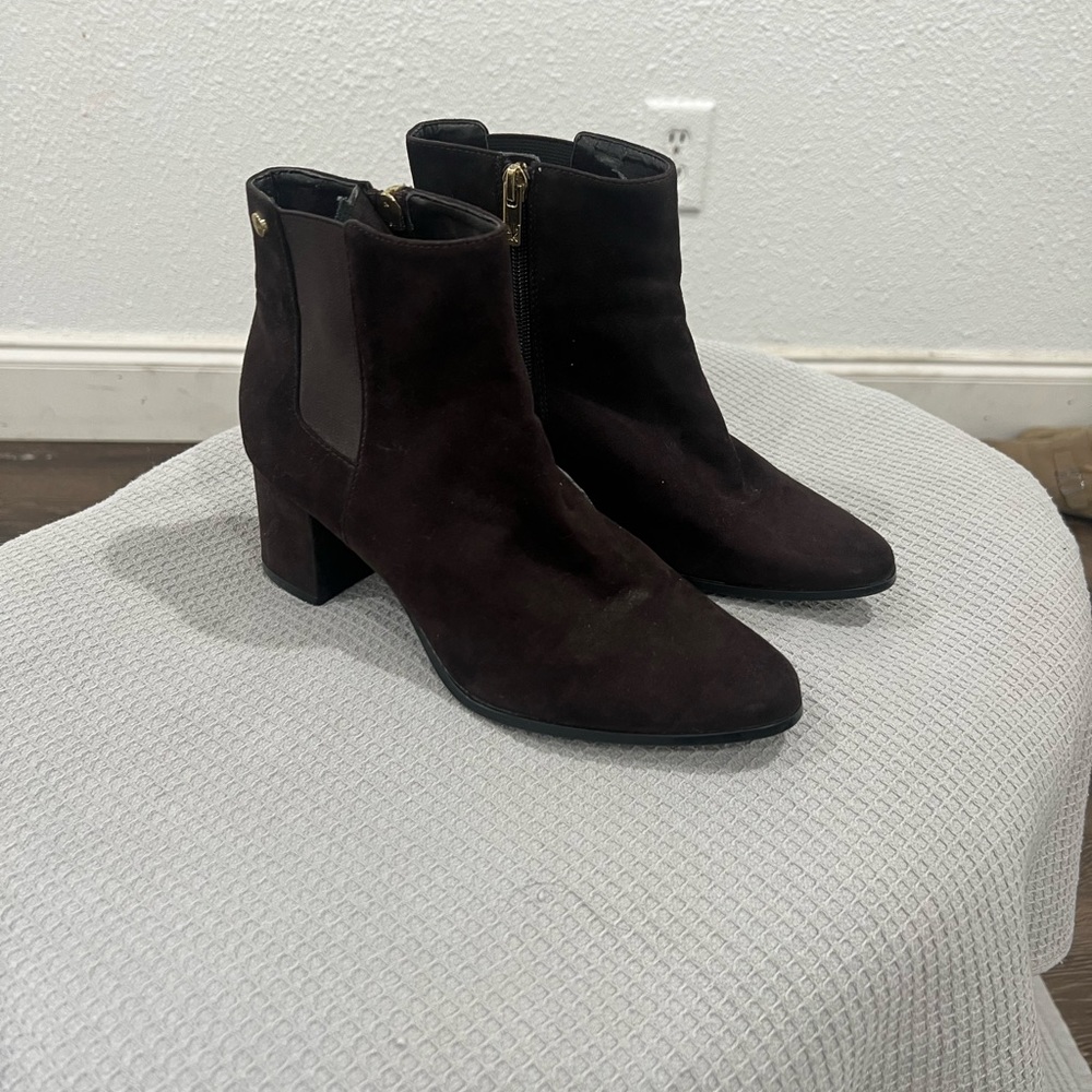 Calvin Klein Suede Booties
